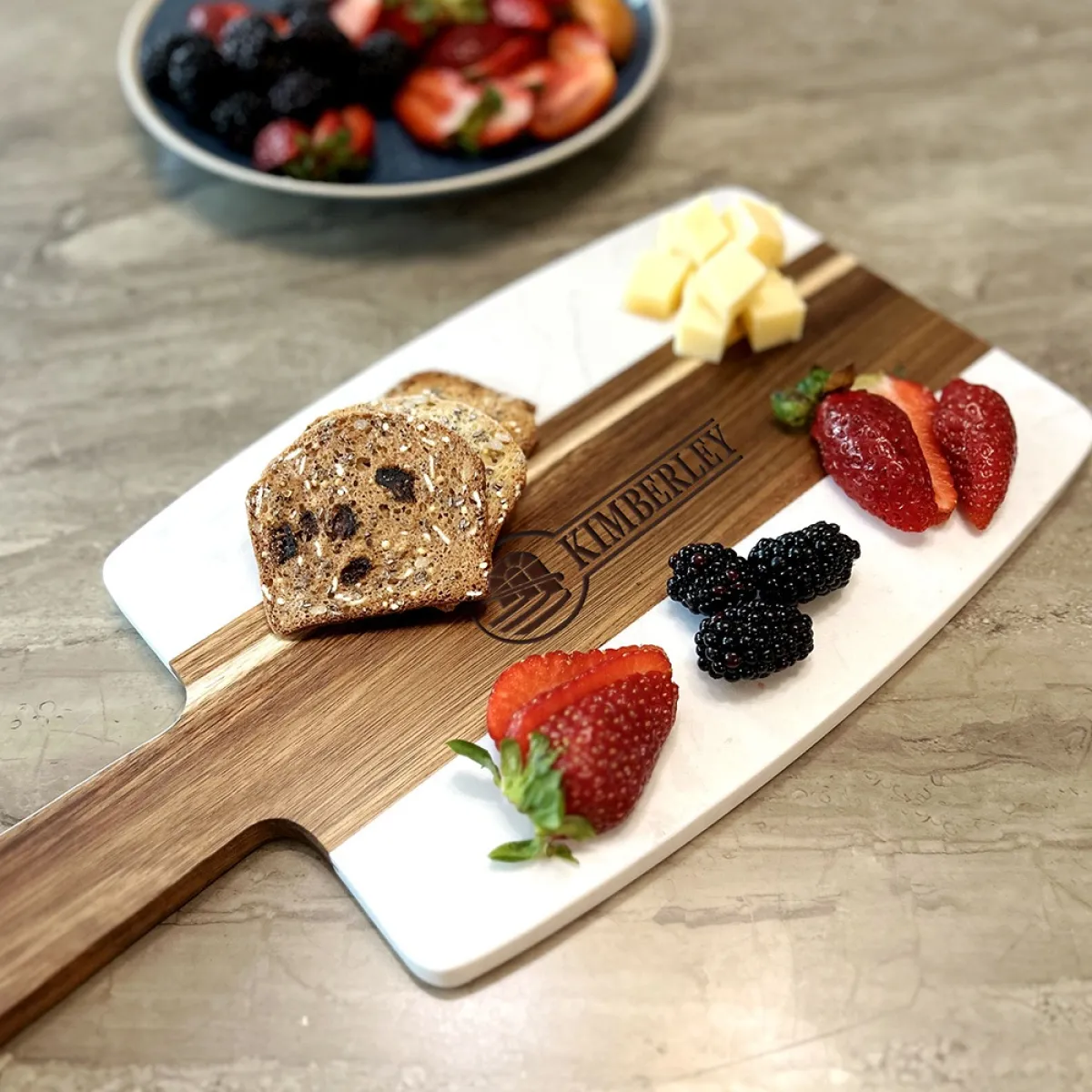 Planche de service bois et marbre - DL710