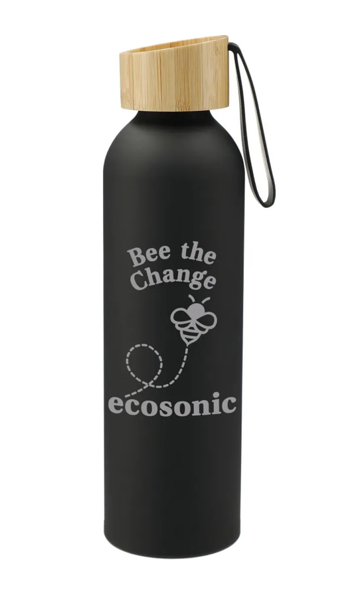 Bouteille d'eau en aluminium et bambou - BU202