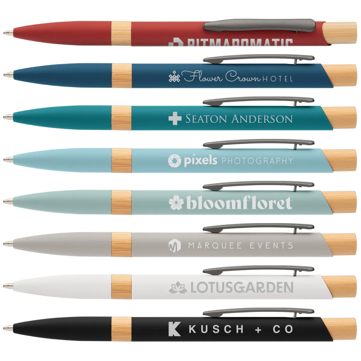 Stylo en aluminium recyclé et bambou - GO110